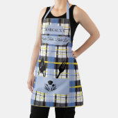 Aangepaste Blauwe Plakken met Kookgerei Pocket Schort (Insitu)