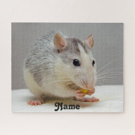 Aangepaste blauwe roan Husky Pet Rat Legpuzzel