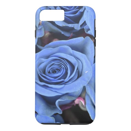 Aangepaste blauwe Rozen aanpassen Case-Mate iPhone Case (Achterkant)