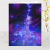 Aangepaste blauwe saffier nachtelijke hemel kaart (Gele Bloem)