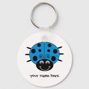 Aangepaste blauwe Sleutelhanger voor ladybug