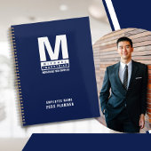 Aangepaste blauwe standaard Logo bedrijfsnaam Planner