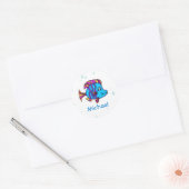 Aangepaste blauwe Stickers (Envelop)