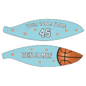 Aangepaste Blauwe Teamnaam Nummer Sterren Basketbal (Panelen)