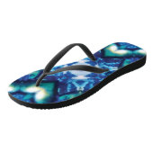 Aangepaste blauwe teenslippers (Schuin)