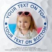 Aangepaste blauwe tekst foto golfballen