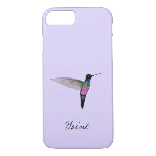 Aangepaste blauwe-trommelveenvogel 	iPhone 8/7 hoesje