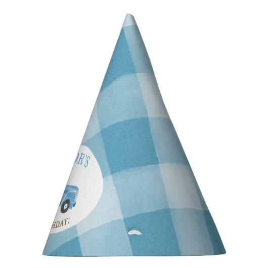 Aangepaste blauwe truck- en PUMPKIN-Herfst 1e verj Feesthoedjes (Rechts)