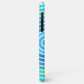 Aangepaste Blauwe Turquoise Groen Violet Witte Str Case-Mate iPhone Case (Achterkant/links)