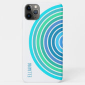 Aangepaste Blauwe Turquoise Groen Violet Witte Str Case-Mate iPhone Case (Achterkant)