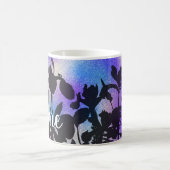 Aangepaste blauwe ventilatorontwerpkoffie-Mok, bek Koffiemok (Center)