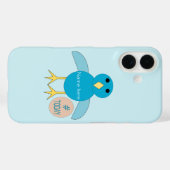 Aangepaste Blauwe Verjaardagsjongen Kuiken Case-Mate iPhone Case (Achterkant (horizontaal))