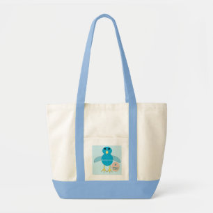 Aangepaste blauwe verjaardagszak voor jongens met tote bag