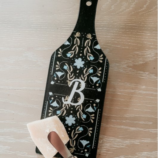 Aangepaste blauwe vlinderkunst snijplank