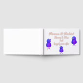 Aangepaste blauwe vogels gastenboek (Volledig)