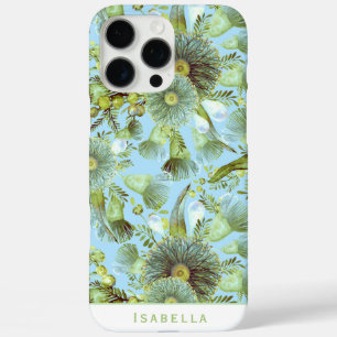 Aangepaste  blauwe Wattle en Eucalyptus iPhone 16 Pro Max Hoesje