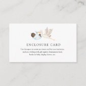 Aangepaste blauwe winkelkaart informatiekaartje (Voorkant)