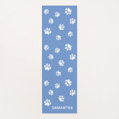 Aangepaste blauwe witpagina's yogamat (Voorkant)