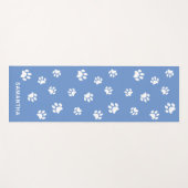 Aangepaste blauwe witpagina's yogamat (Voorkant (horizontaal))