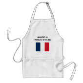 Aangepaste blauwe witte en rode Franse vlag Standaard Schort (Voorkant)