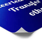 Aangepaste blauwe, witte en zwarte Posters (Hoek)