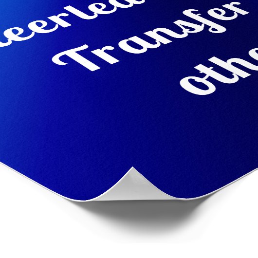 Aangepaste blauwe, witte en zwarte Posters (Hoek)