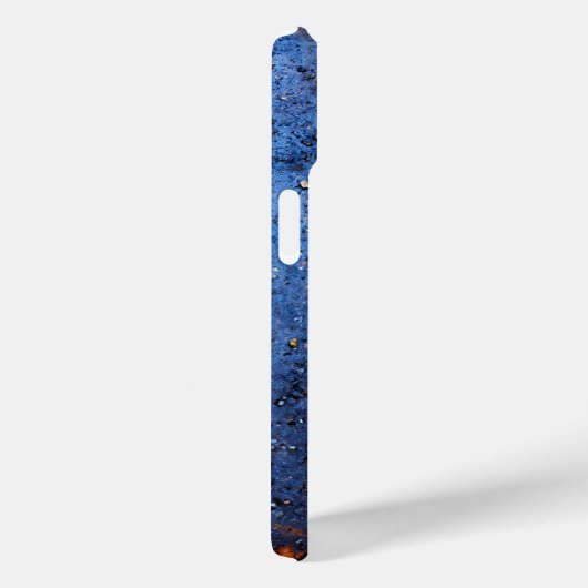 Aangepaste Blauwe Witte Monogram Case-Mate iPhone Case (Achterkant / Rechts)