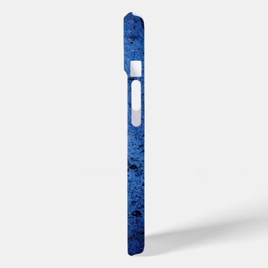 Aangepaste Blauwe Witte Monogram Case-Mate iPhone Case (Achterkant / Links)