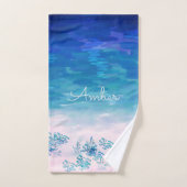Aangepaste blauwe Zee voor de Oceaan Bad Handdoek (Handdoek)