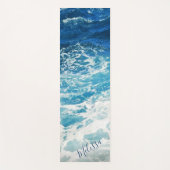 Aangepaste blauwe Zeeen en golven voor oceanen Yogamat (Voorkant)