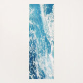 Aangepaste blauwe Zeeen en golven voor oceanen Yogamat (Achterkant)