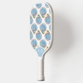Aangepaste Blauwe Zeeschelpen Pickleball Paddle (Links)