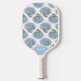 Aangepaste Blauwe Zeeschelpen Pickleball Paddle