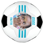 Aangepaste Blauwgroen aantekeningen voor fototoets Voetbal (Gedraaid)