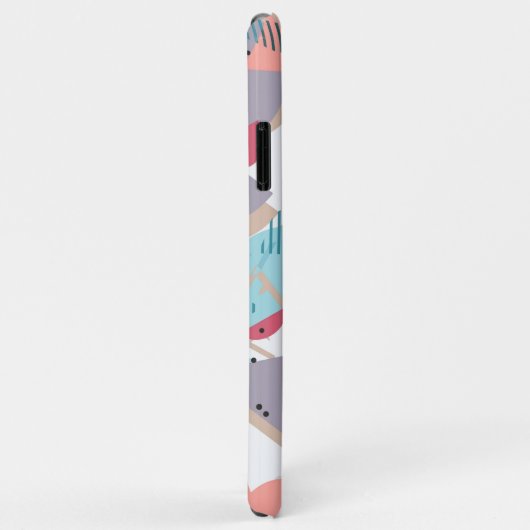 Aangepaste Blauwgroen Blauw Blush Perzik Sinaasapp Case-Mate iPhone Case (Achterkant/rechts)