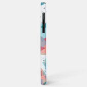 Aangepaste Blauwgroen Blauw Blush Perzik Sinaasapp Case-Mate iPhone Case (Achterkant/links)