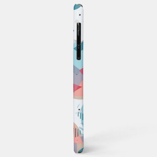 Aangepaste Blauwgroen Blauw Blush Perzik Sinaasapp Case-Mate iPhone Case (Achterkant/links)