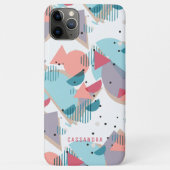 Aangepaste Blauwgroen Blauw Blush Perzik Sinaasapp Case-Mate iPhone Case (Achterkant)