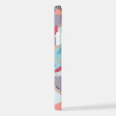 Aangepaste Blauwgroen Blauw Blush Perzik Sinaasapp iPhone Hoesje (Rechterkant)