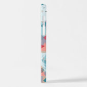 Aangepaste Blauwgroen Blauw Blush Perzik Sinaasapp iPhone Hoesje (Linkerkant)