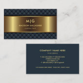 Aangepaste Blauwgroen Blauw Groen en Goud Professi Visitekaartje (Voorkant / Achterkant)