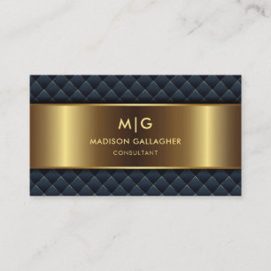 Aangepaste Blauwgroen Blauw Groen en Goud Professi Visitekaartje