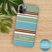 Aangepaste Blauwgroen Blauw Sage Groen Bruin Ivoor Case-Mate iPhone Case