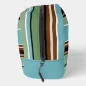 Aangepaste Blauwgroen Blauw Sage Groen Bruin Ivoor Toilettasje (Rechts)