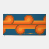 Aangepaste Blauwgroen Blauw Sinaasappel Rood Bruin Bureaumat (Voorkant)