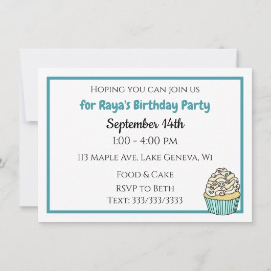 Aangepaste Blauwgroen blauwe jongen foto van Birth Kaart (Achterkant)