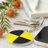 Aangepaste blauwgroen blauwe marokkaanse quatrefol sleutelhanger (Voorkant Rechts)