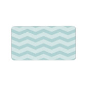 Aangepaste blauwgroen chevron lege mailingadreseti etiket (Voorkant)