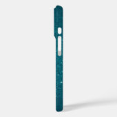 Aangepaste Blauwgroen glitter Case-Mate iPhone Case (Achterkant / Links)