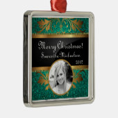 Aangepaste Blauwgroen Glitter Sequin voor aangepas Metalen Ornament (Rechts)